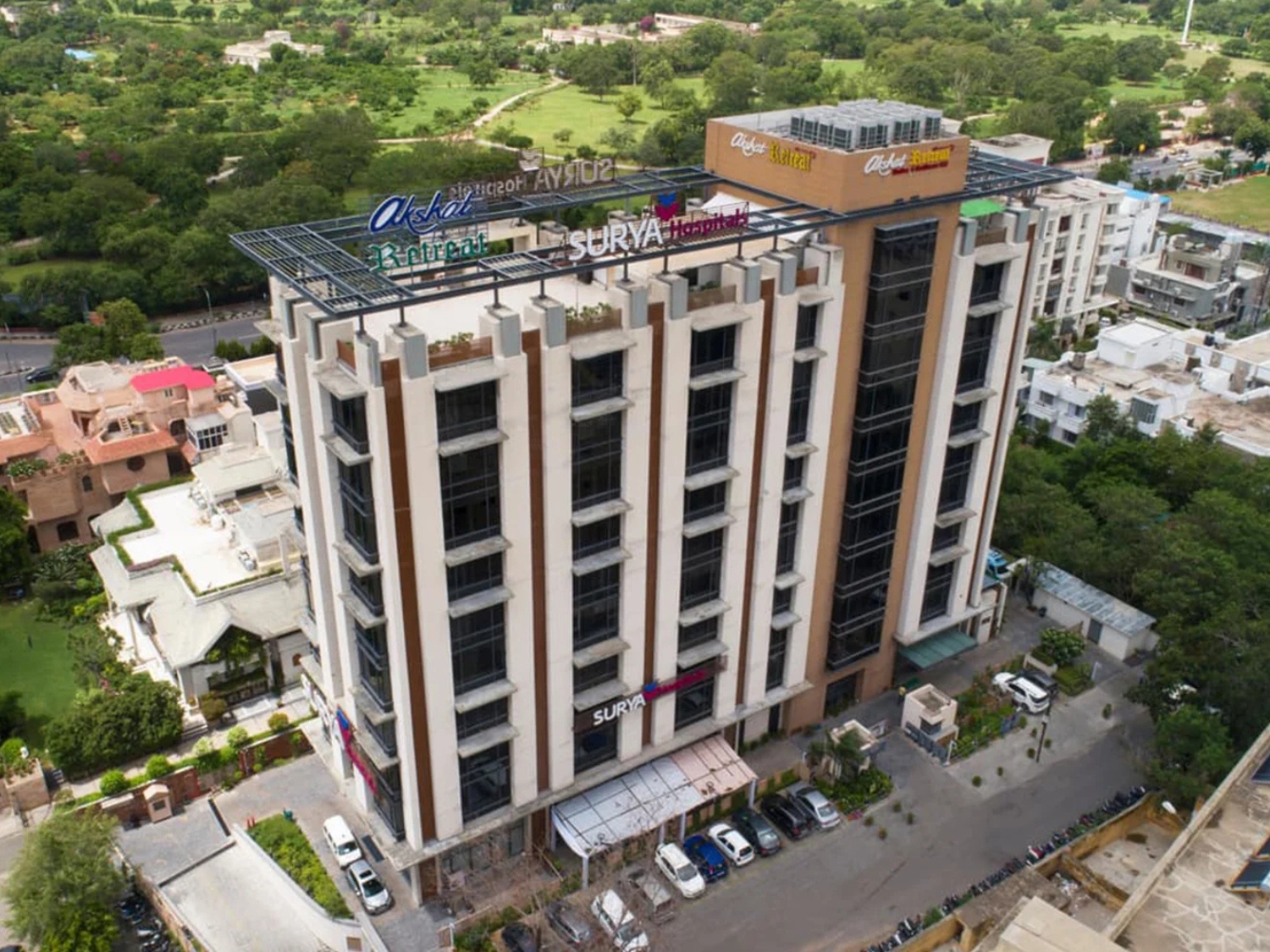 Commercial hospital building construction near SMS Hospital Jaipur